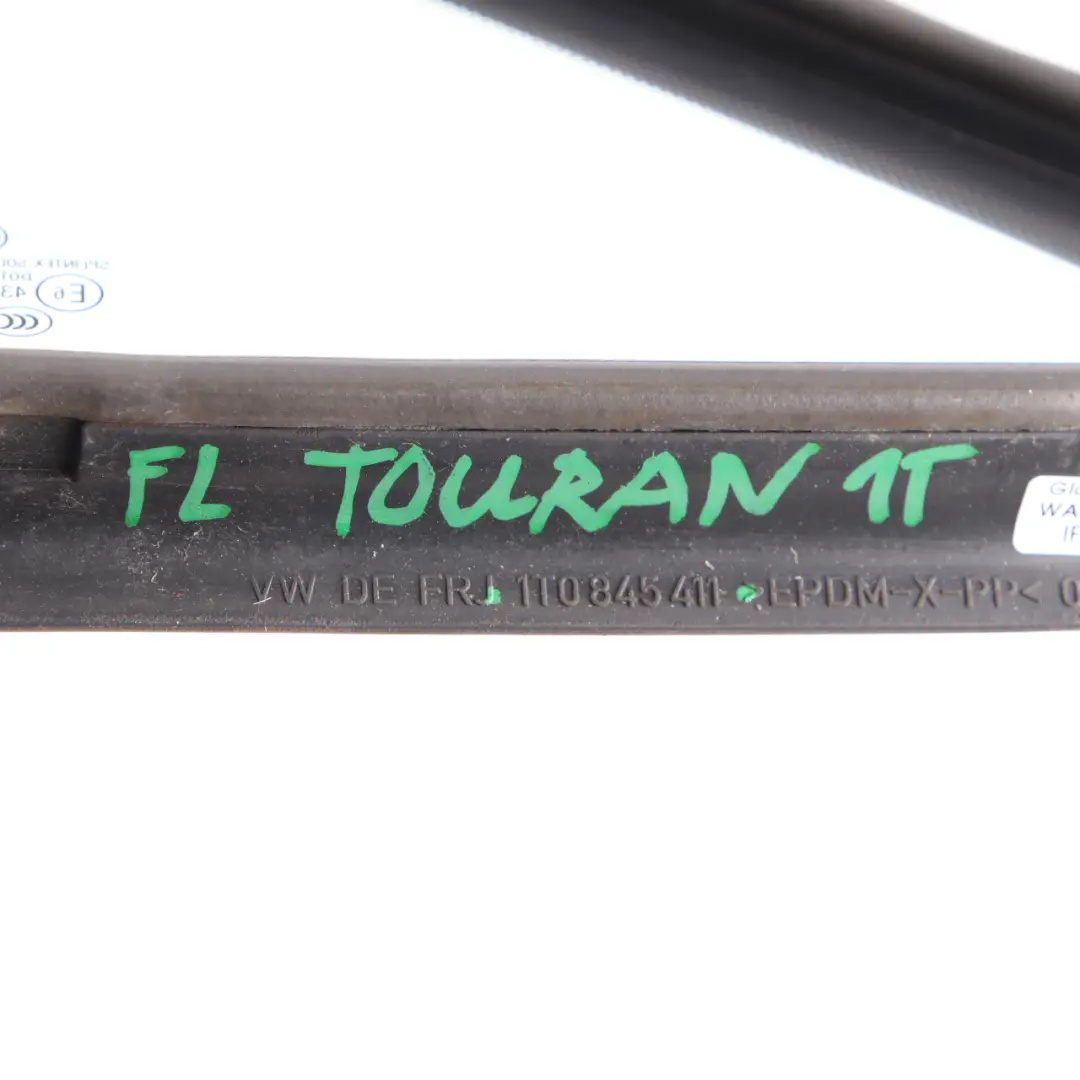Volkswagen Touran 1T Quarter Window Front Door Left Side N/S Triangle Glass AS2 - SKU 1T0845411 - Part number 1T0845411