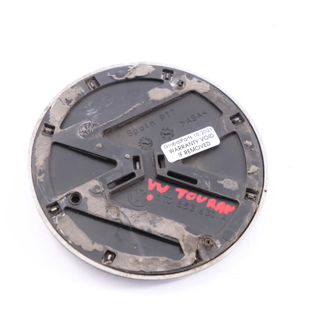 VW Volkswagen Touran Heckklappenabzeichen Emblem Heckklappe Logo - SKU 1T0853630A - Teilenummer 1T0853630A