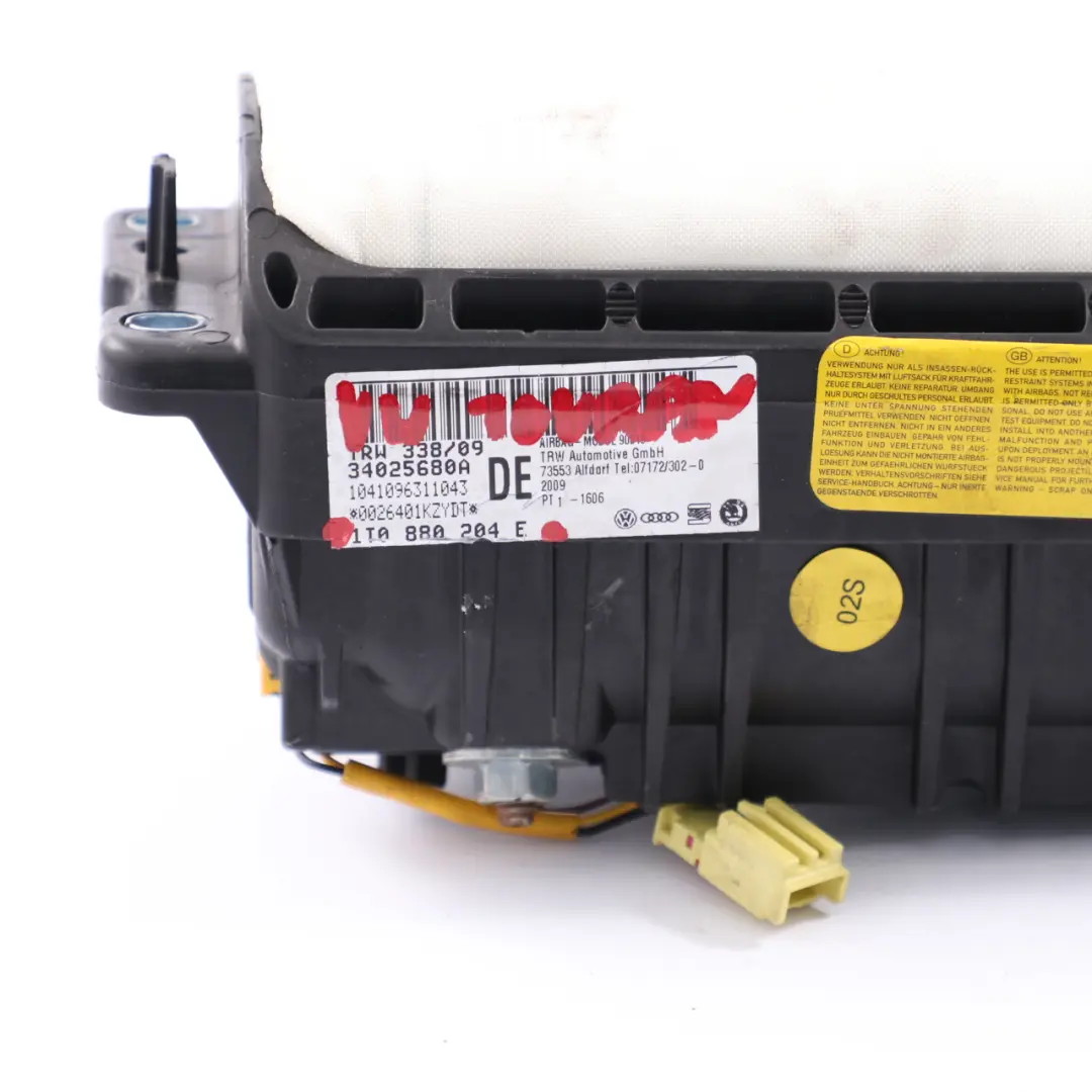 VW Volkswagen Touran MK1 Tableau bord Airbag côté passager avant 1T0880204 - SKU 1T0880204E - Numéro de pièce 1T0880204E