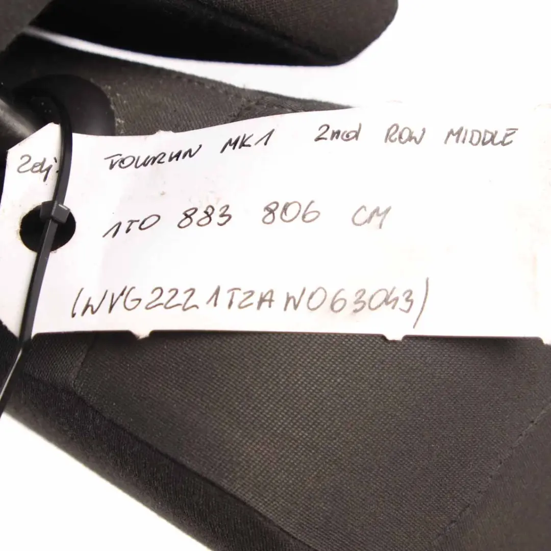 MK1 2nd Row Middle Seat Cloth Black Grey Fabric to Volkswagen VW Touran with Part number 1T0883806CM Volkswagen VW Touran MK1 2nd Row Middle Seat Cloth Black Grey Fabric - SKU 1T0883806CM - Part number 1T0883806CM