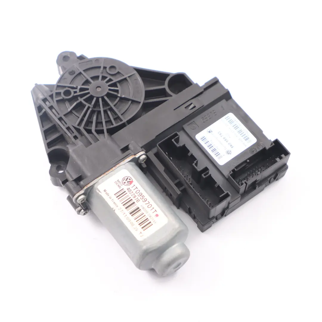 Volkswagen VW Touran Motore alzacristalli porta anteriore destra - SKU 1T0959701T - Numero di parte 1T0959701T