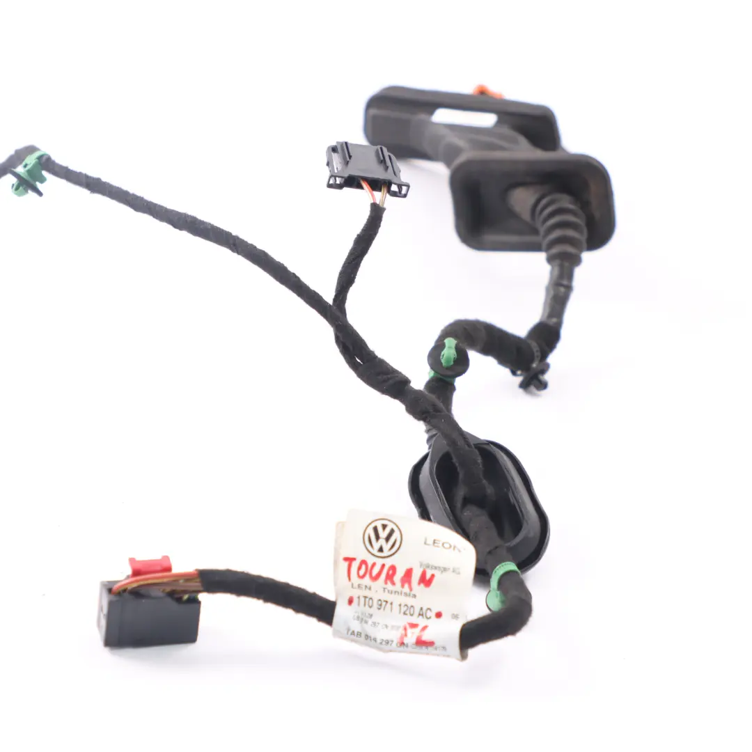VW Touran Puerta Arnés Cableado Cableado Delantero Pasajero - SKU 1T0971120AC - Número de pieza 1T0971120AC