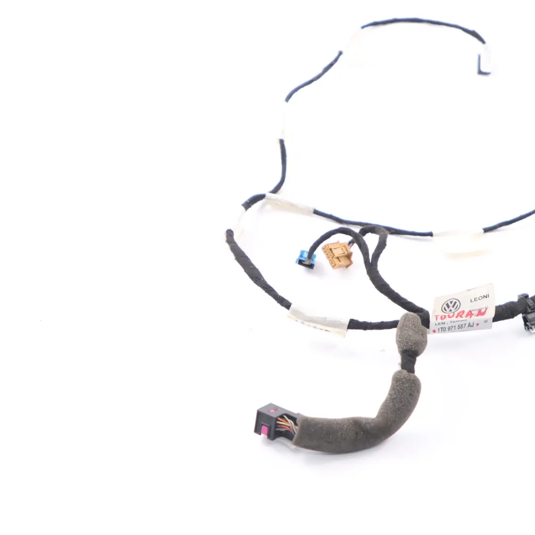 Door Harness Loom Cable Wiring Front Left N/S to Volkswagen VW Touran with Part number 1T0971557AJ Volkswagen VW Touran Door Harness Loom Cable Wiring Front Left N/S - SKU 1T0971557AJ - Part number 1T0971557AJ