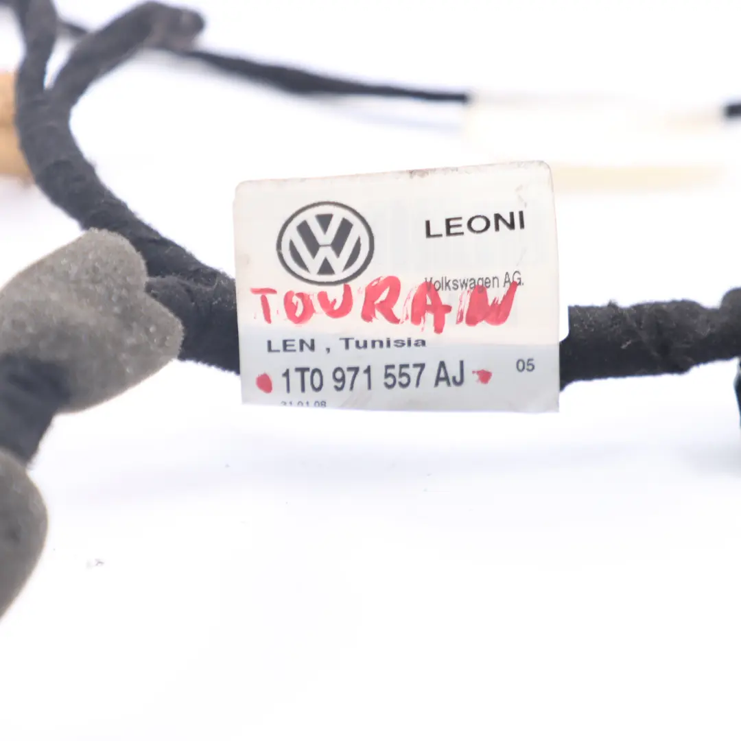 Volkswagen VW Touran Door Harness Loom Cable Wiring Front Left N/S - SKU 1T0971557AJ - Part number 1T0971557AJ