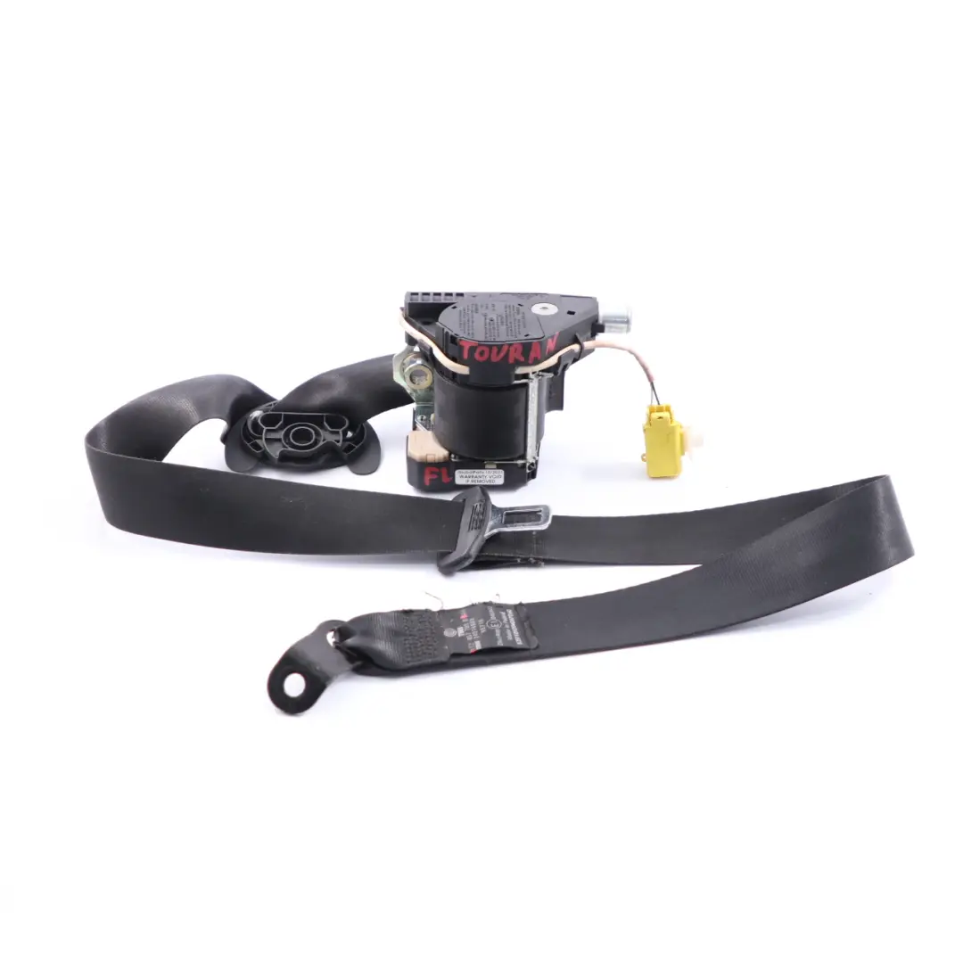 VW Volkswagen Touran Seat Belt Front Left N/S Seatbelt Black - SKU 1T2857705B - Part number 1T2857705B