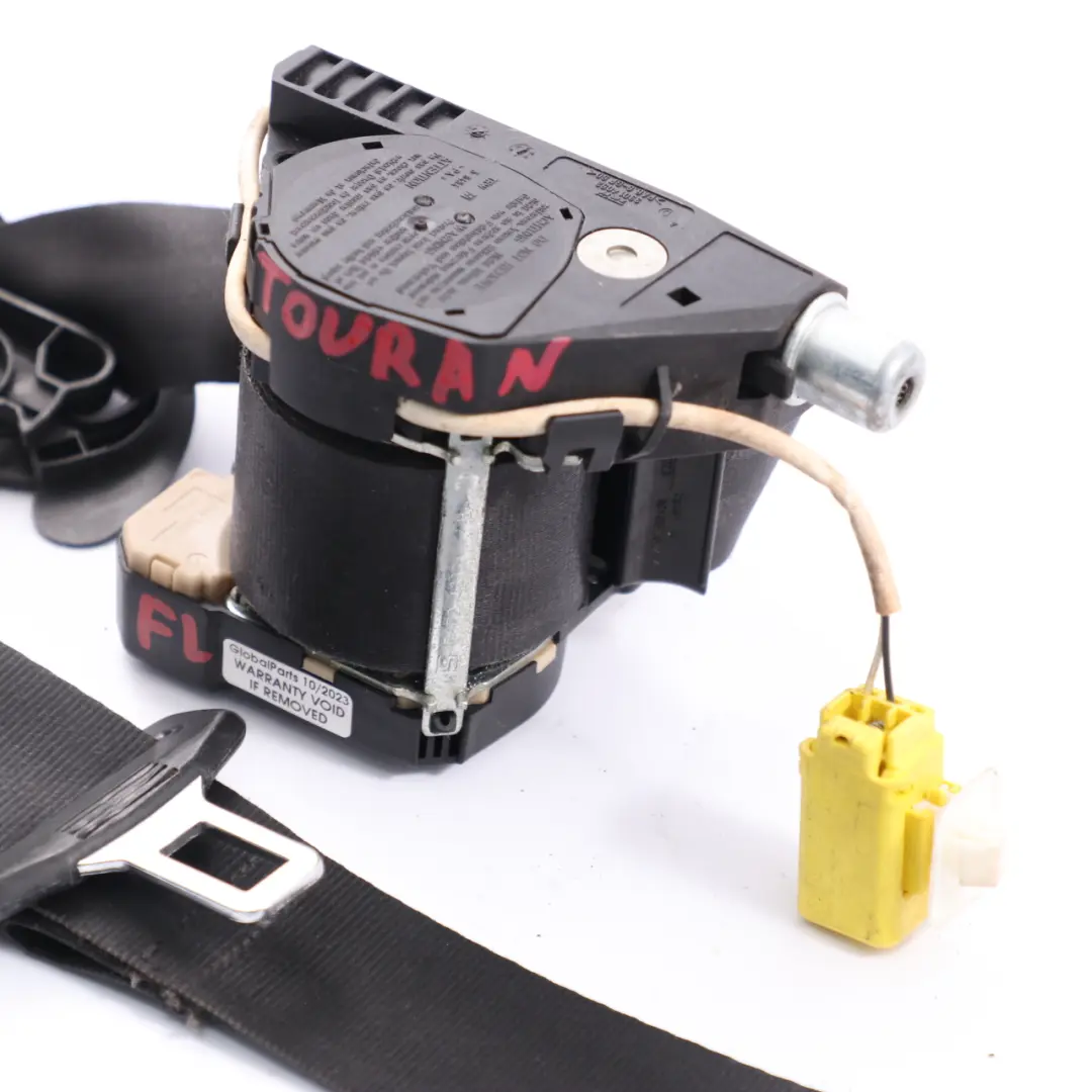 Cintura di sicurezza anteriore sinistra Nero per VW Volkswagen Touran con numero di parte 1T2857705B VW Volkswagen Touran Cintura di sicurezza anteriore sinistra Nero - SKU 1T2857705B - Numero di parte 1T2857705B