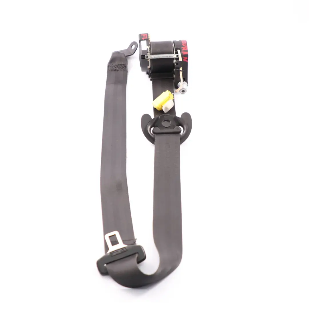 VW Volkswagen Touran Seat Belt Front Left N/S Seatbelt Black - SKU 1T2857705B - Part number 1T2857705B