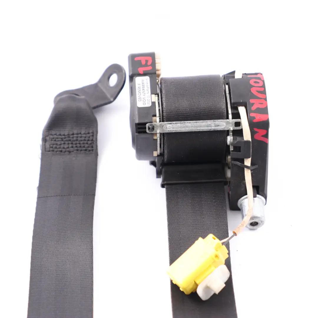 VW Volkswagen Touran Seat Belt Front Left N/S Seatbelt Black - SKU 1T2857705B - Part number 1T2857705B