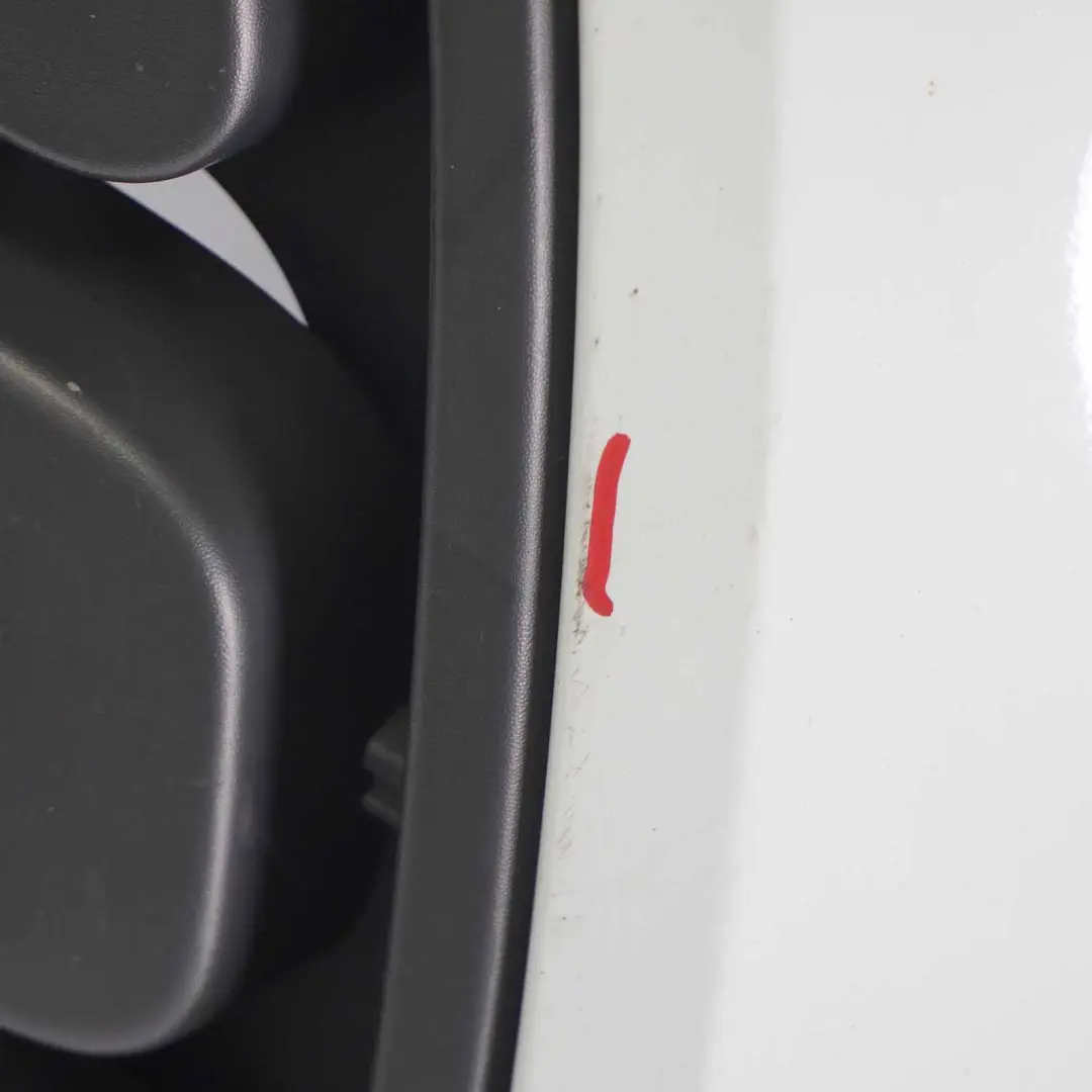 Mk8 Front Grille Upper Air Grille Trim Panel Cover Frozen White Z2 to Ford Transit with Part number 2017895 Ford Transit Mk8 Front Grille Upper Air Grille Trim Panel Cover Frozen White Z2 - SKU 2017895-FW - Part number 2017895