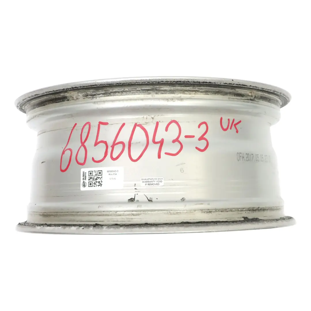 Alloy Rim 16" ET:54 7j Revolite Spoke to Mini Cooper F54 Silver Wheel with Part number 6856043 Mini Cooper F54 Silver Wheel Alloy Rim 16" ET:54 7j Revolite Spoke - SKU 6856043-3 - Part number 6856043
