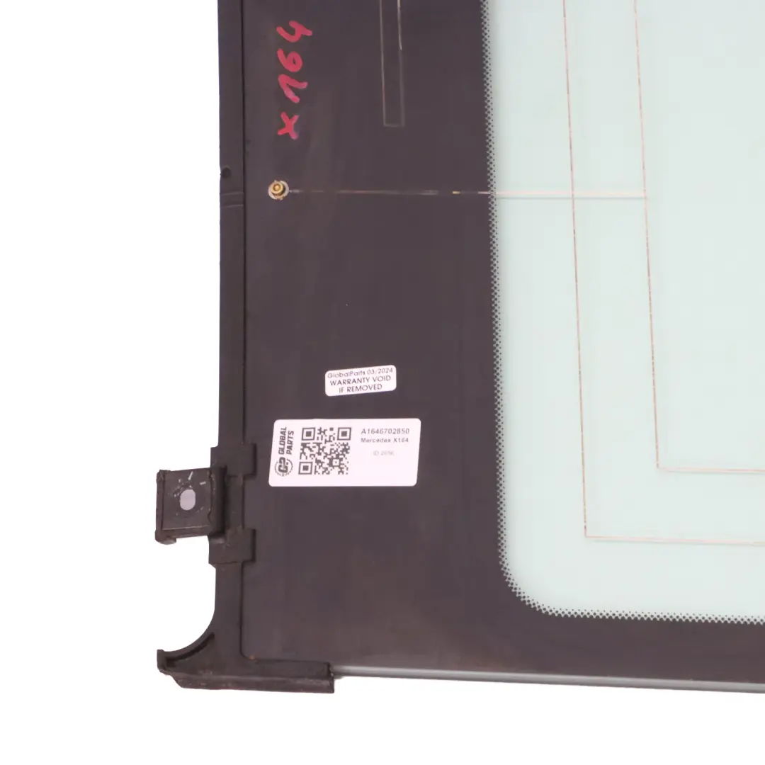 Mercedes GL X164 Window Glass Rear Right O/S Quarter Side Green Glazing AS2 - SKU A1646702850 - Part number A1646702850