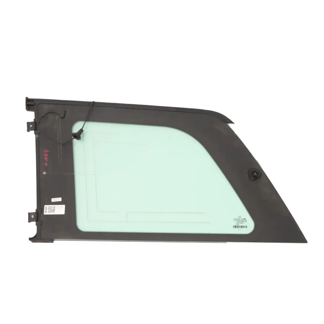 Cristal Ventana Trasera Derecha Verde Acristalamiento AS2 para Mercedes GL X164 con número de pieza A1646702850 Mercedes GL X164 Cristal Ventana Trasera Derecha Verde Acristalamiento AS2 - SKU A1646702850 - Número de pieza A1646702850