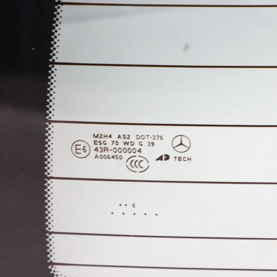 Mercedes GL X164 Rear Window Trunk Tailgate Glass Glazing AS2 - SKU A1647400357 - Part number A1647400357