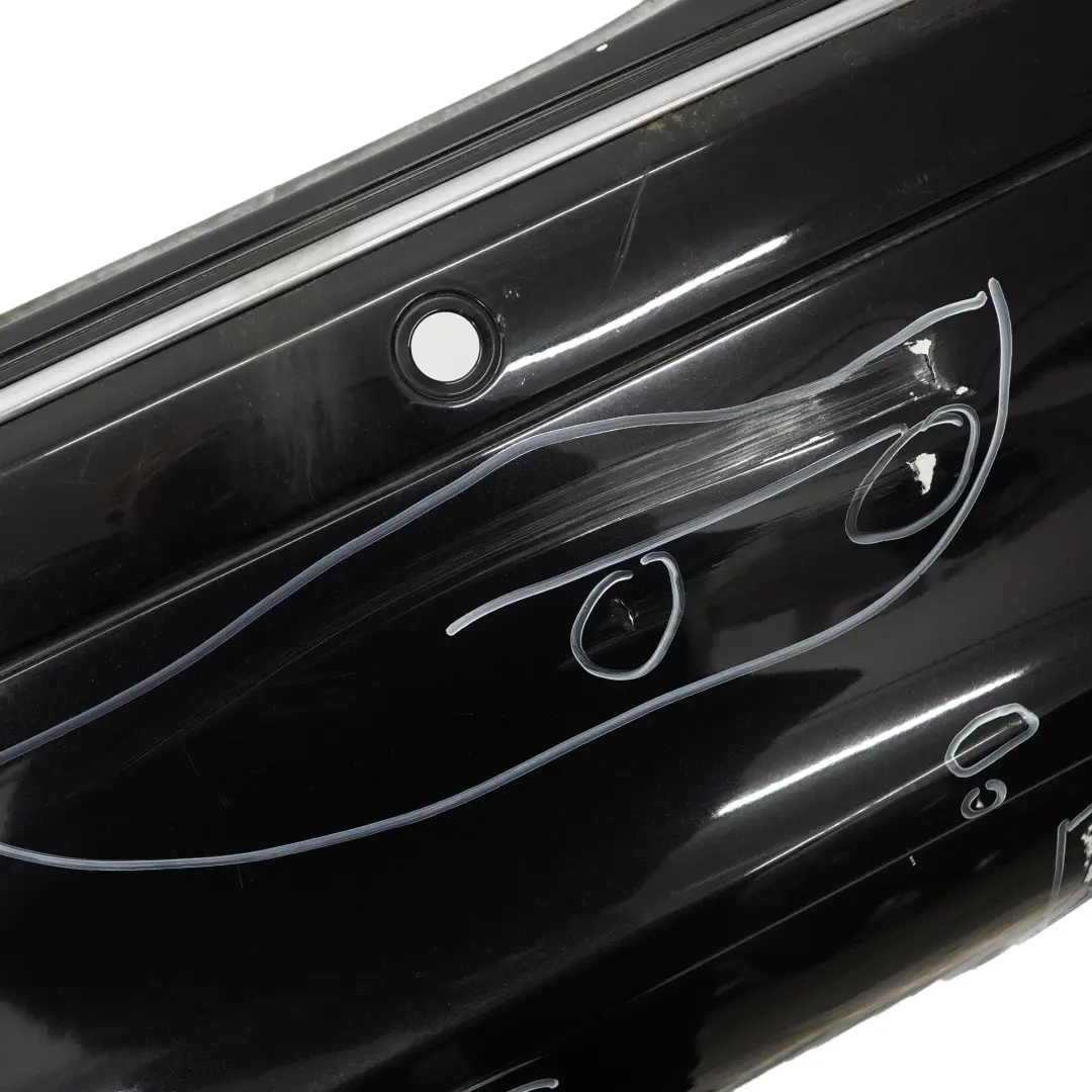 Mercedes W209 Rear Bumper Trim Panel Covering Obsidian Black Metallic - 197 - SKU A2098800040-OB1 - Part number A2098800040