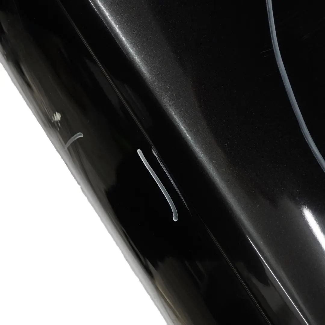 Bumper Trim Panel Covering Obsidian Black Metallic - 197 to Mercedes W209 Rear with Part number A2098800040 Mercedes W209 Rear Bumper Trim Panel Covering Obsidian Black Metallic - 197 - SKU A2098800040-OB1 - Part number A2098800040