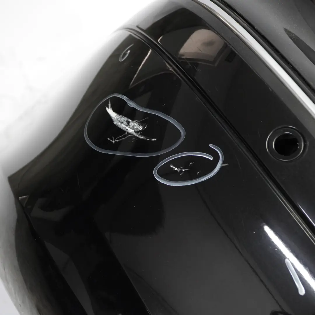 Mercedes W209 Rear Bumper Trim Panel Covering Obsidian Black Metallic - 197 - SKU A2098800040-OB1 - Part number A2098800040