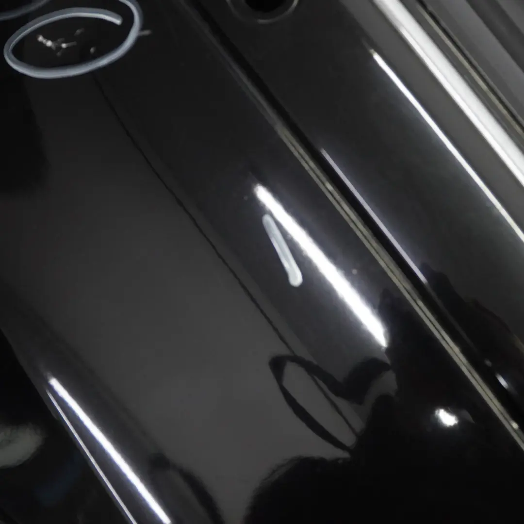 Mercedes W209 Rear Bumper Trim Panel Covering Obsidian Black Metallic - 197 - SKU A2098800040-OB1 - Part number A2098800040