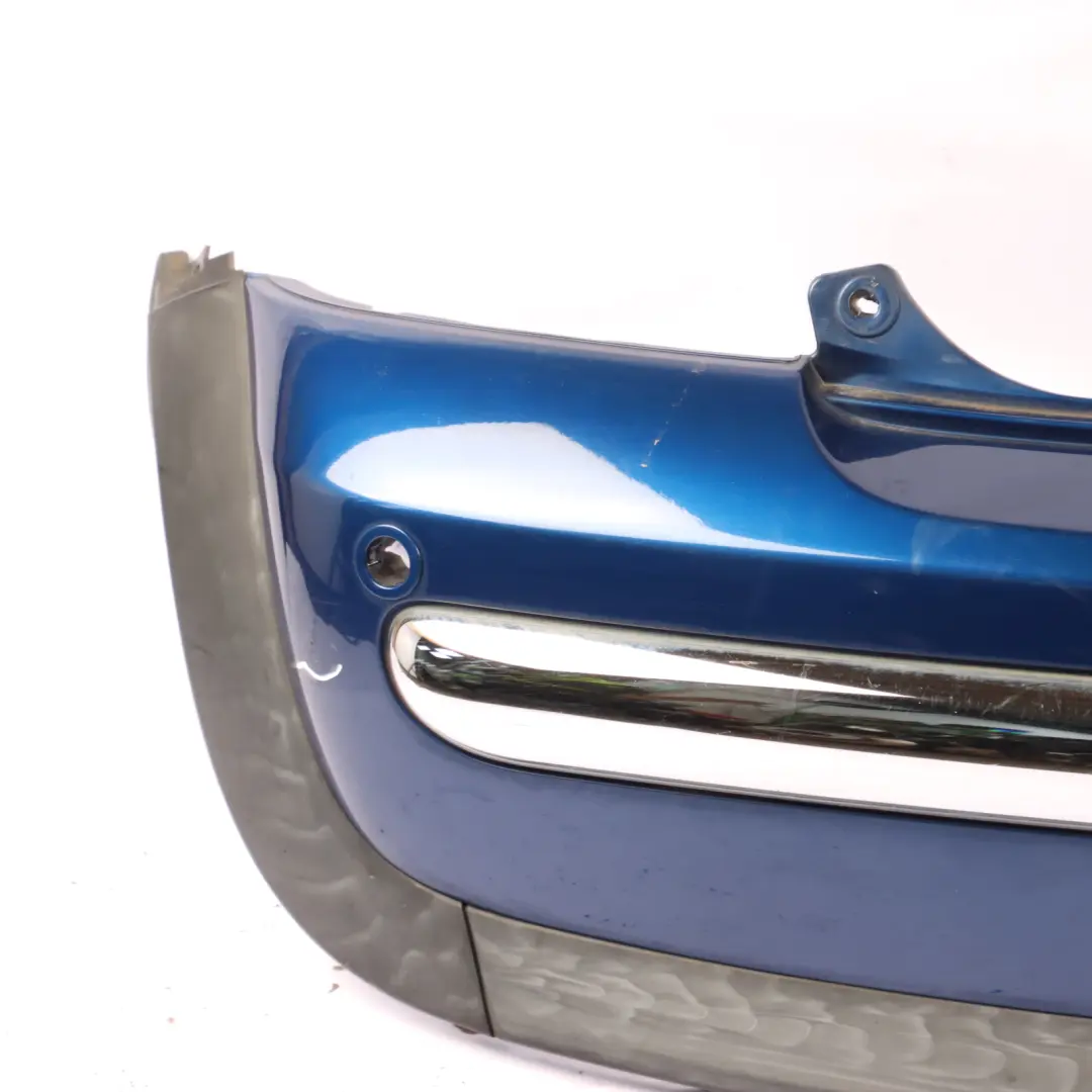 Bumper Trim Panel Cover PDC Indi Blue Metallic - 862 to Mini R50 Rear with Part number 0029928 Mini R50 Rear Bumper Trim Panel Cover PDC Indi Blue Metallic - 862 - SKU 0029928-IB1 - Part number 0029928