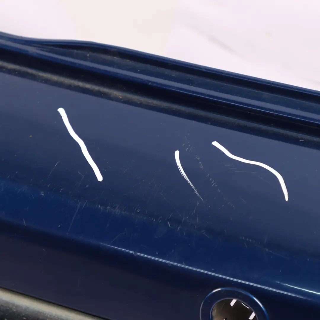 Bumper Trim Panel Cover PDC Indi Blue Metallic - 862 to Mini R50 Rear with Part number 0029928 Mini R50 Rear Bumper Trim Panel Cover PDC Indi Blue Metallic - 862 - SKU 0029928-IB1 - Part number 0029928