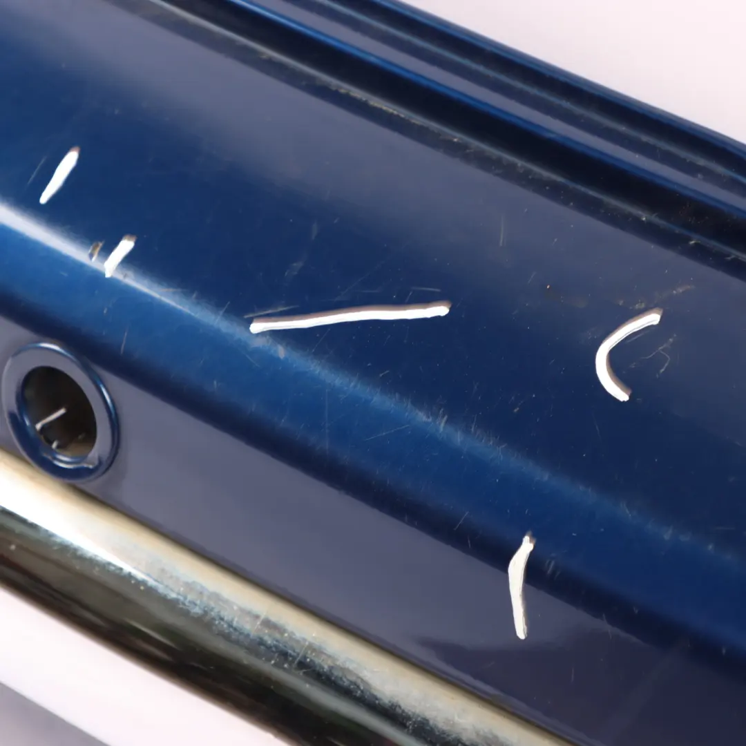 Bumper Trim Panel Cover PDC Indi Blue Metallic - 862 to Mini R50 Rear with Part number 0029928 Mini R50 Rear Bumper Trim Panel Cover PDC Indi Blue Metallic - 862 - SKU 0029928-IB1 - Part number 0029928