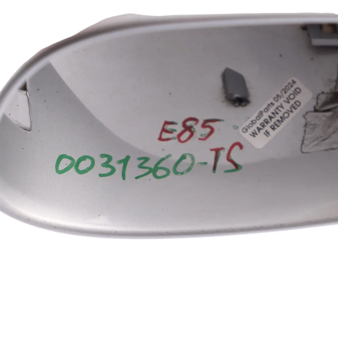 Wing Mirror Cover BMW Z4 E85 E86 Left N/S Cap Casing Titansilber Silver - 354 to with Part number 0031360 Wing Mirror Cover BMW Z4 E85 E86 Left N/S Cap Casing Titansilber Silver - 354 - SKU 0031360-TS - Part number 0031360