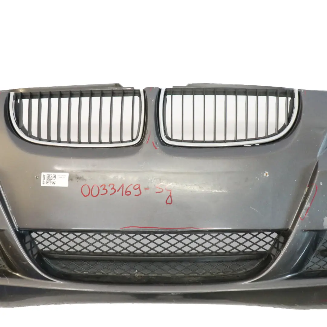 BMW E90 E91 Front Bumper Trim Panel Sparkling Graphite Metallic - A22 - SKU 0033169-SG - Part number 0033169