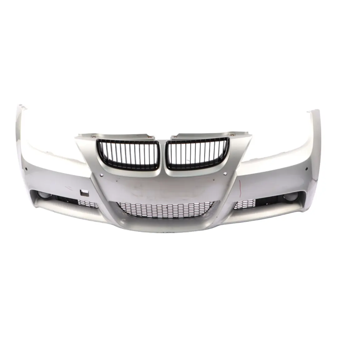 Front Bumper Trim Panel Complete Titan Silver Metallic - 354 to BMW E90 E91 with Part number 0033169 BMW E90 E91 Front Bumper Trim Panel Complete Titan Silver Metallic - 354 - SKU 0033169-TS - Part number 0033169