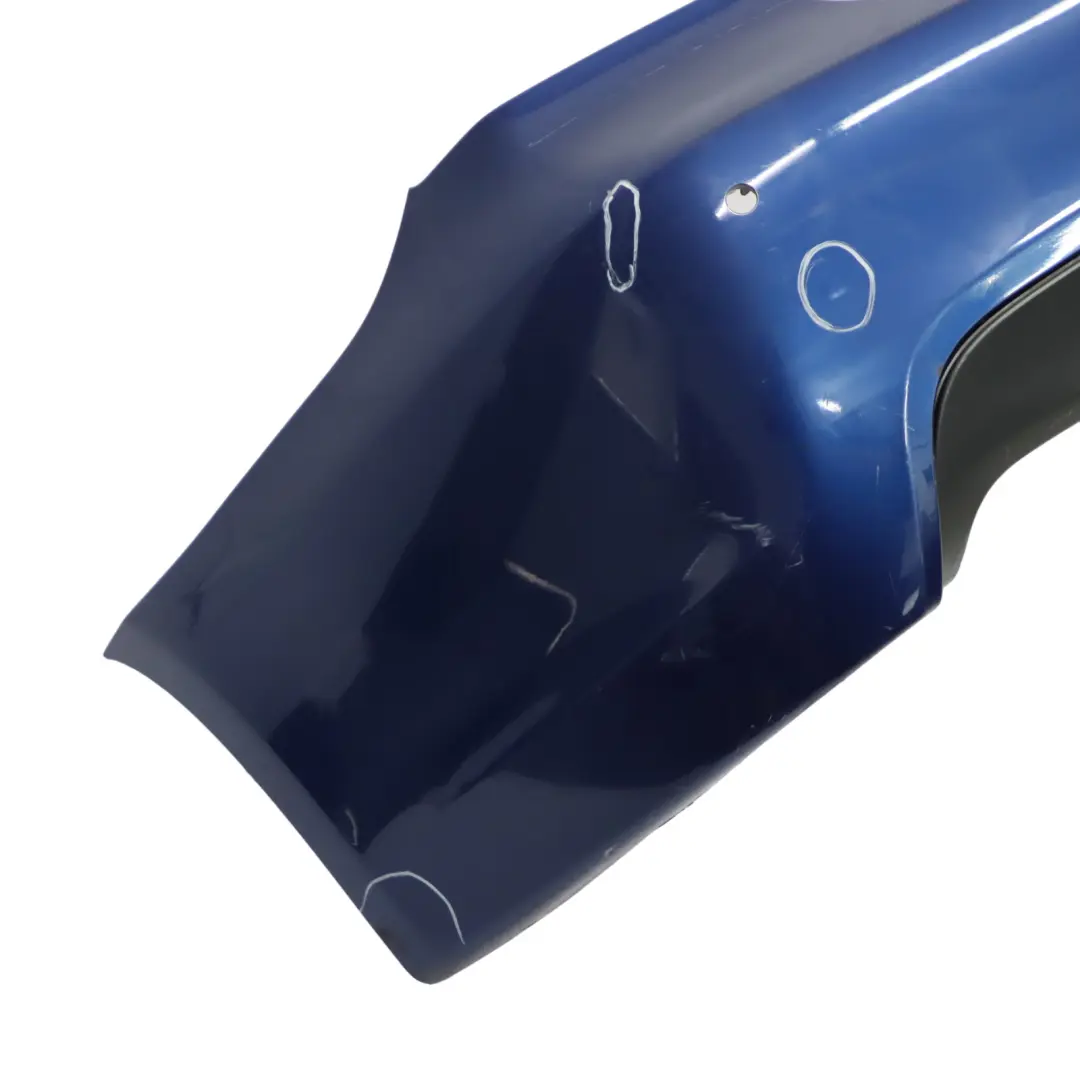 Bumper PDC Le Mans Blau Blue - 381 to BMW E90 Saloon M Sport Rear with Part number 0033541 BMW E90 Saloon M Sport Rear Bumper PDC Le Mans Blau Blue - 381 - SKU 0033541-LMB - Part number 0033541