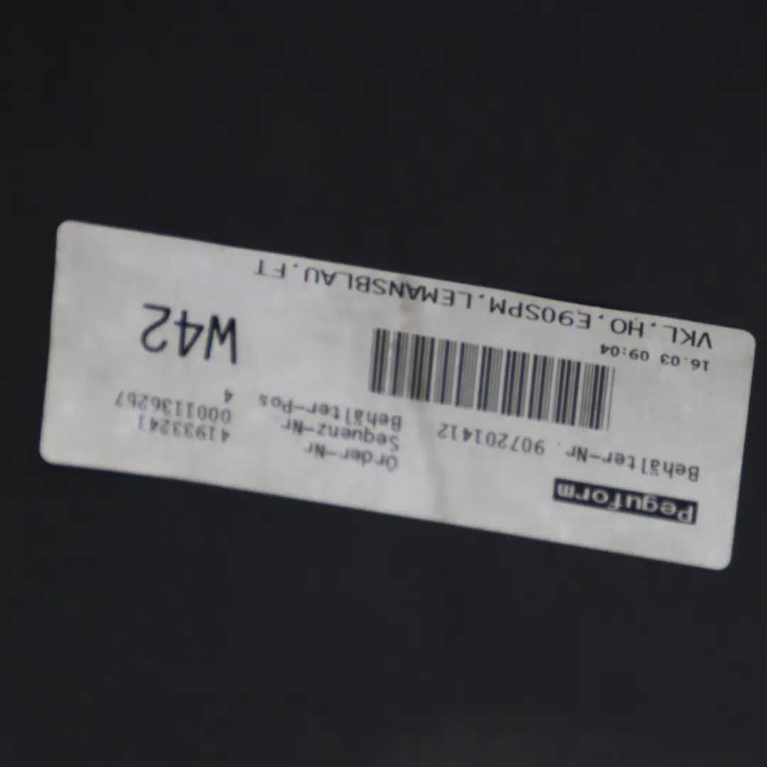 BMW E90 Tylny Zderzak M-Pakiet Le Mans Blau Metalik - 381 - SKU 0033541-LMB - Numer Części 0033541