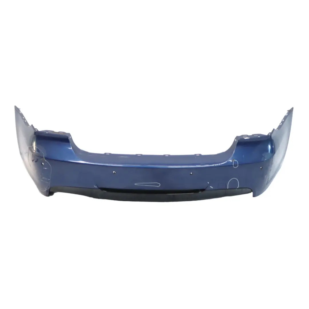 Bumper M Sport PDC Le Mans Blau Blue Metallic - 381 to BMW E90 Rear with Part number 0033541 BMW E90 Rear Bumper M Sport PDC Le Mans Blau Blue Metallic - 381 - SKU 0033541-LMB2 - Part number 0033541