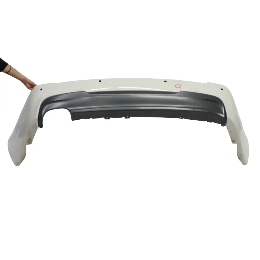 BMW E91 Touring M Sport Rear Bumper Trim Panel Alpinweiss 3 White - 300 - SKU 0033543-AW - Part number 0033543