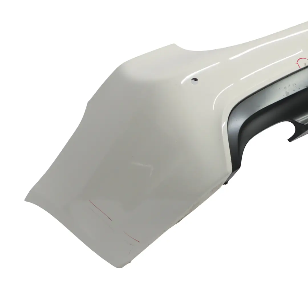 BMW E91 Touring M Sport Rear Bumper Trim Panel Alpinweiss 3 White - 300 - SKU 0033543-AW - Part number 0033543