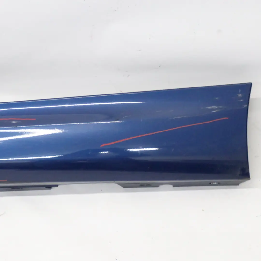 BMW E81 E82 E88 M Sport Listón de umbral Faldon Lateral Le Mans Azul - 381 - SKU 0034731-LMB - Número de pieza 0034731