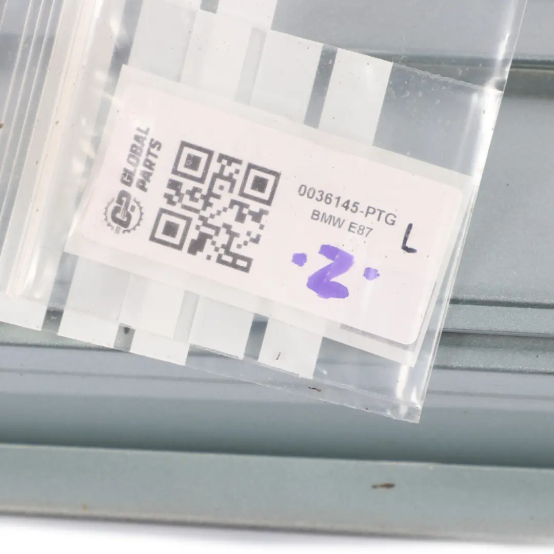 Side Skirt BMW E87 LCI Sill Strip Left N/S Patagonia Green Metallic - A71 to with Part number 0036145 Side Skirt BMW E87 LCI Sill Strip Left N/S Patagonia Green Metallic - A71 - SKU 0036145-PTG - Part number 0036145