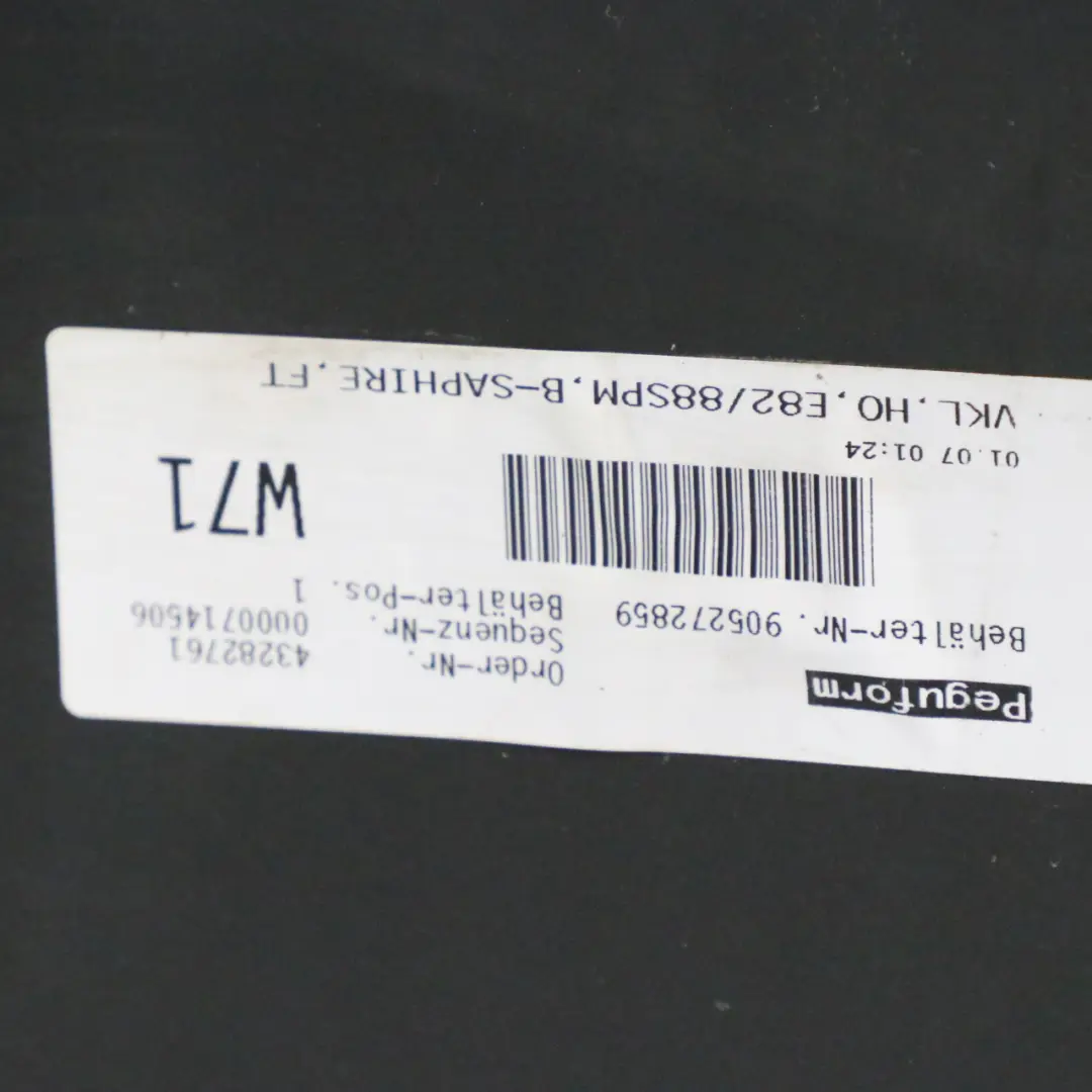 BMW E82 E88 Zderzak Tylny Tył M-Pakiet Black Sapphire Czarny Metalik - 475 - SKU 0036311-BS1 - Numer Części 0036311