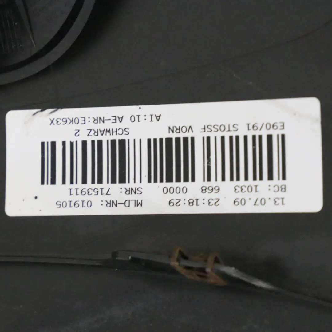 Front Bumper BMW E90 E91 LCI Trim Panel Schwarz 2 Black - 668 to with Part number 0036837 Front Bumper BMW E90 E91 LCI Trim Panel Schwarz 2 Black - 668 - SKU 0036837-SCH - Part number 0036837