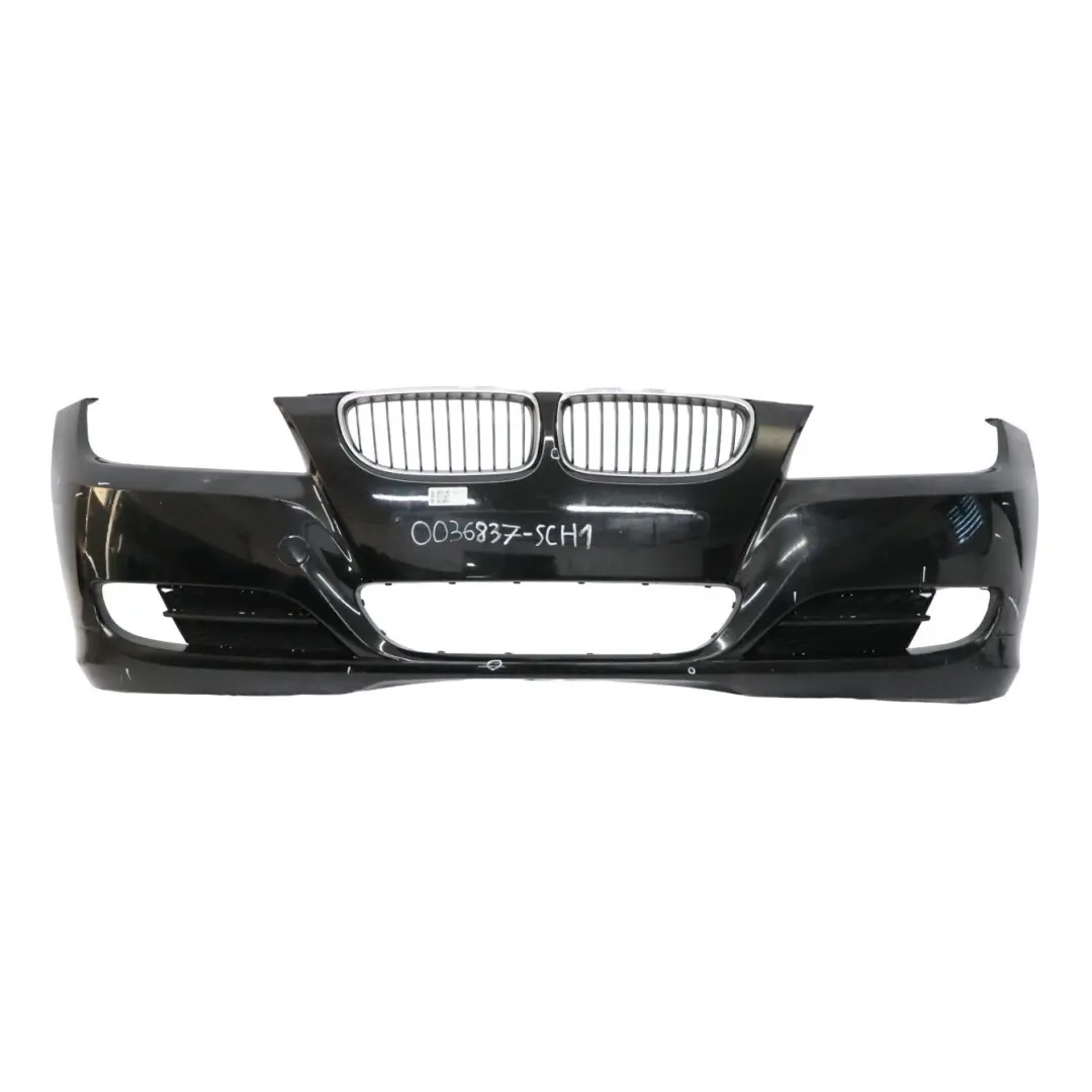 BMW E90 E91 LCI Zderzak Przedni Schwarz 2 Czarny - 668 - SKU 0036837-SCH1 - Numer Części 0036837