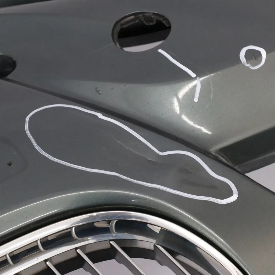 BMW E90 LCI Front Bumper Trim Panel Complete Tasman Green Metallic - A81 - SKU 0036839-TAS - Part number 0036839
