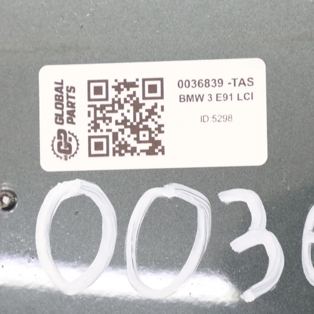 BMW E90 LCI Zderzak Przedni Tasman Green Zielony Metalik - A81 - SKU 0036839-TAS - Numer Części 0036839