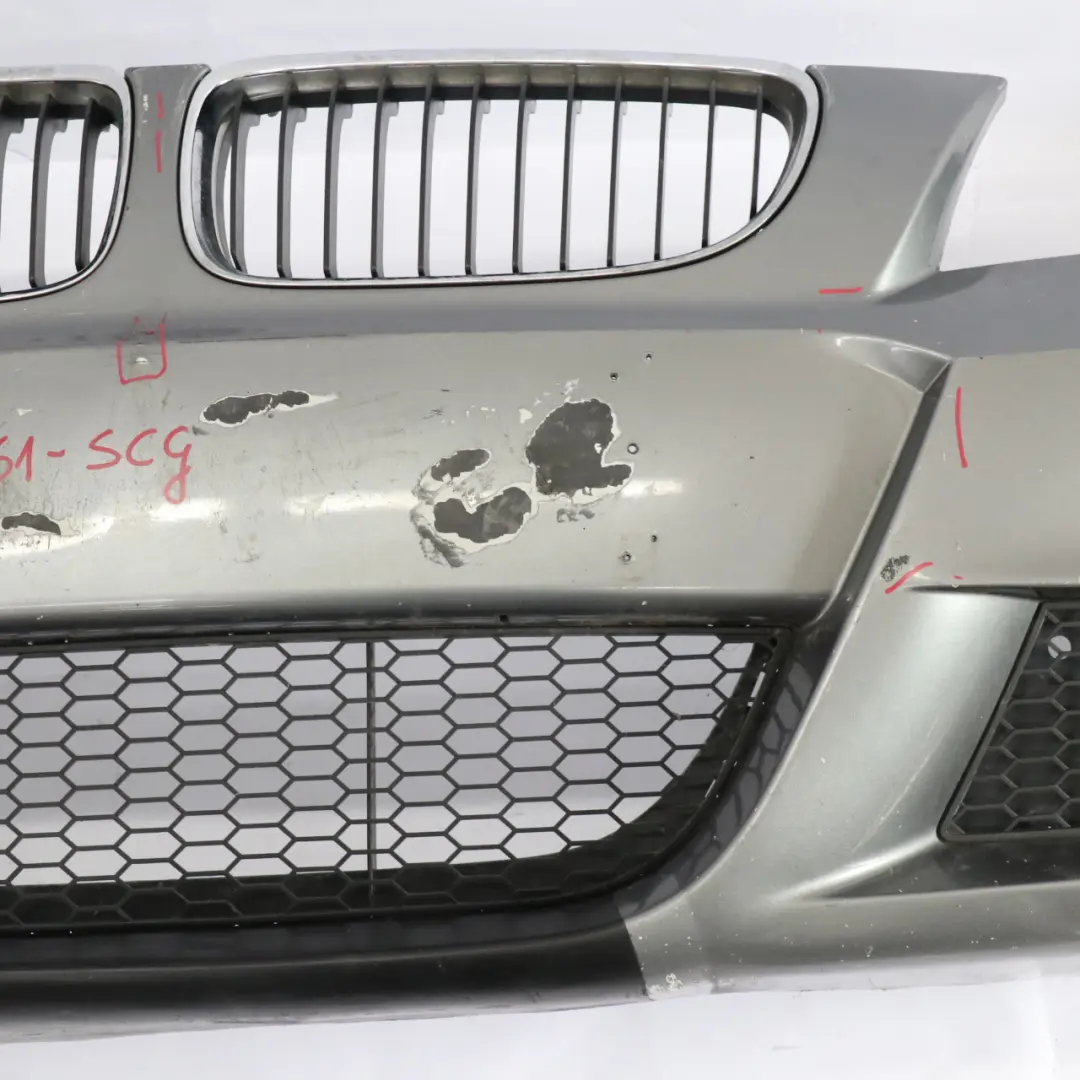 Front Bumper BMW E90 E91 LCI M Sport Complete Trim Panel Spacegrau Grey - A52 to with Part number 0037061 Front Bumper BMW E90 E91 LCI M Sport Complete Trim Panel Spacegrau Grey - A52 - SKU 0037061-SCG - Part number 0037061
