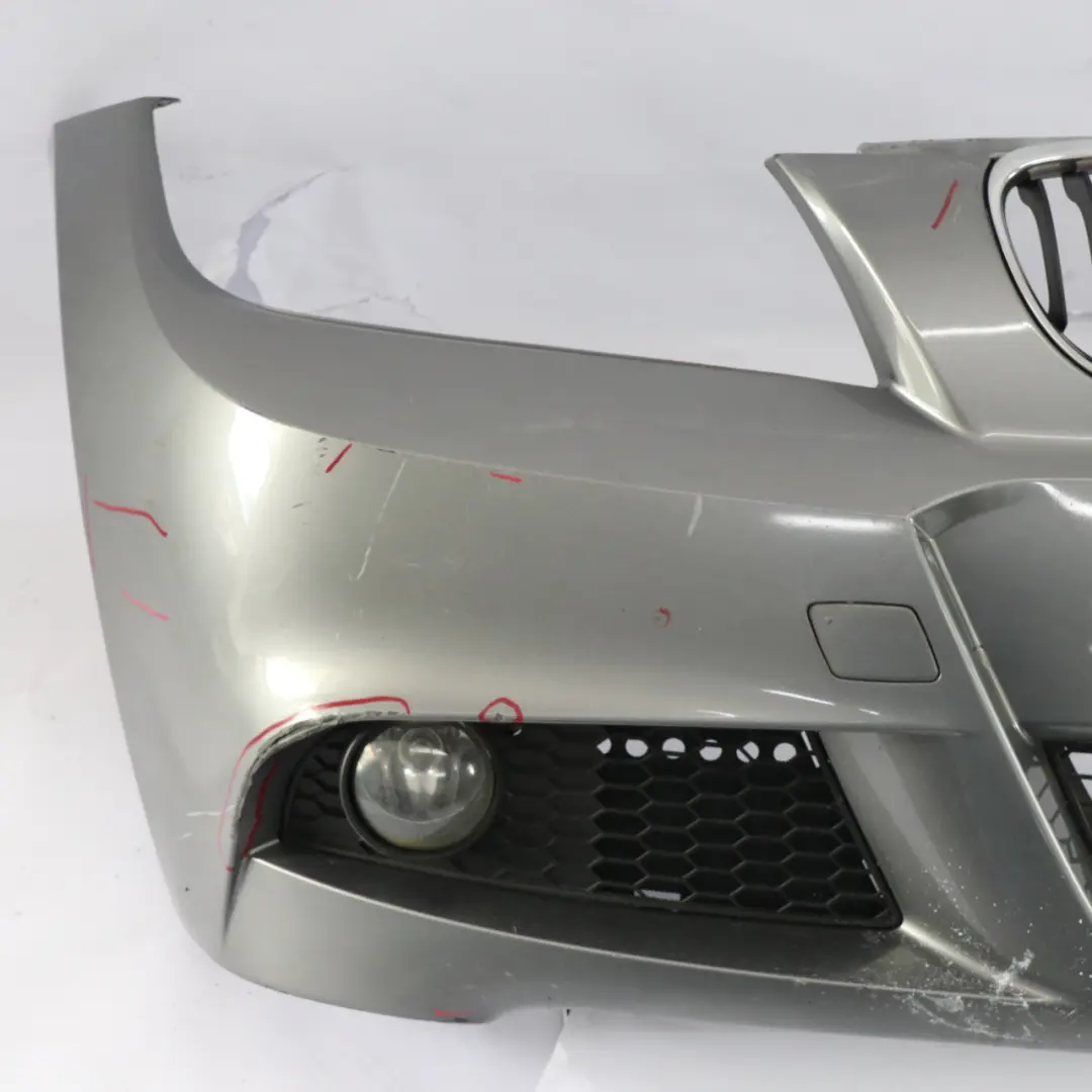 Complete Front Bumper Trim Panel Spacegrau Grey - A52 to BMW E90 E91 LCI M Sport with Part number 0037061 BMW E90 E91 LCI M Sport Complete Front Bumper Trim Panel Spacegrau Grey - A52 - SKU 0037061-SCG1 - Part number 0037061