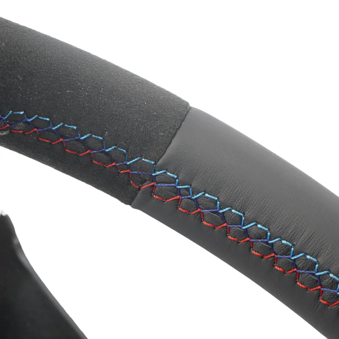 NUEVO Cuero Negro / Alcantara Volante 2 radios Trim para Mini Cooper R50 R52 con número de pieza 0146479 Mini Cooper R50 R52 NUEVO Cuero Negro / Alcantara Volante 2 radios Trim - SKU 0146479-12 - Número de pieza 0146479