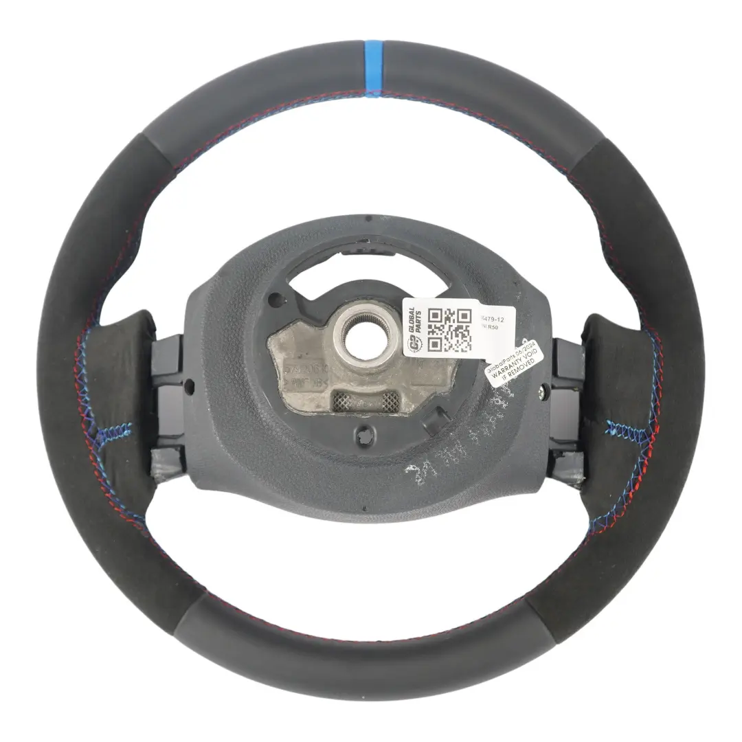 Mini Cooper R50 R52 NOUVEAU Volant 2 branches en cuir noir / Alcantara - SKU 0146479-12 - Numéro de pièce 0146479