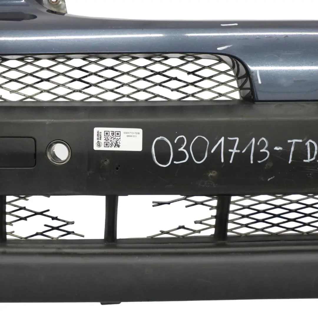 Zderzak Przedni Polift PDC Toledoblau Blue Metallic - 482 do BMW X5 E53 o numerze 0301713 BMW X5 E53 Zderzak Przedni Polift PDC Toledoblau Blue Metallic - 482 - SKU 0301713-TDB - Numer Części 0301713
