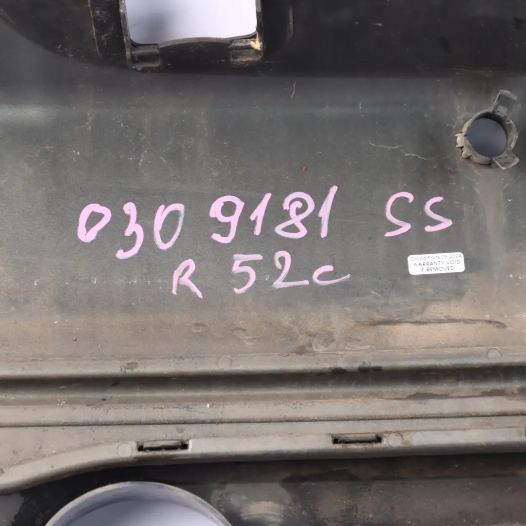 Bumper Rear Panel PDC Cabrio Convertible Sparkling Silver - A60 to Mini R52 with Part number 0309181 Mini R52 Bumper Rear Panel PDC Cabrio Convertible Sparkling Silver - A60 - SKU 0309181-SS - Part number 0309181