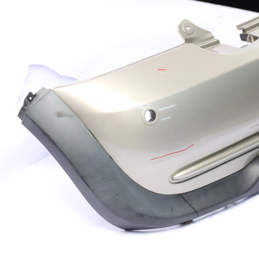 Bumper Rear Panel PDC Cabrio Convertible Sparkling Silver - A60 to Mini R52 with Part number 0309181 Mini R52 Bumper Rear Panel PDC Cabrio Convertible Sparkling Silver - A60 - SKU 0309181-SS - Part number 0309181