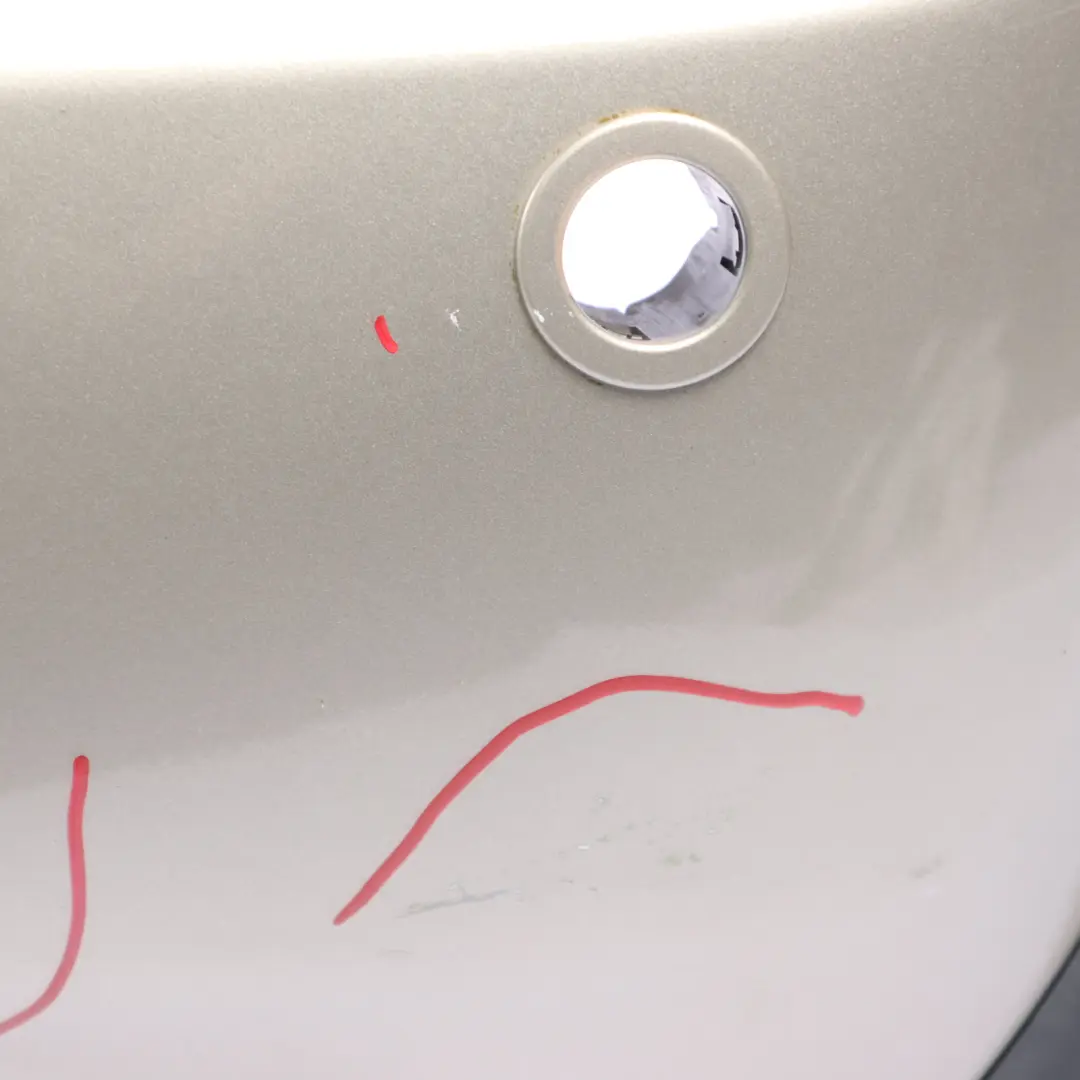 Bumper Rear Panel PDC Cabrio Convertible Sparkling Silver - A60 to Mini R52 with Part number 0309181 Mini R52 Bumper Rear Panel PDC Cabrio Convertible Sparkling Silver - A60 - SKU 0309181-SS - Part number 0309181