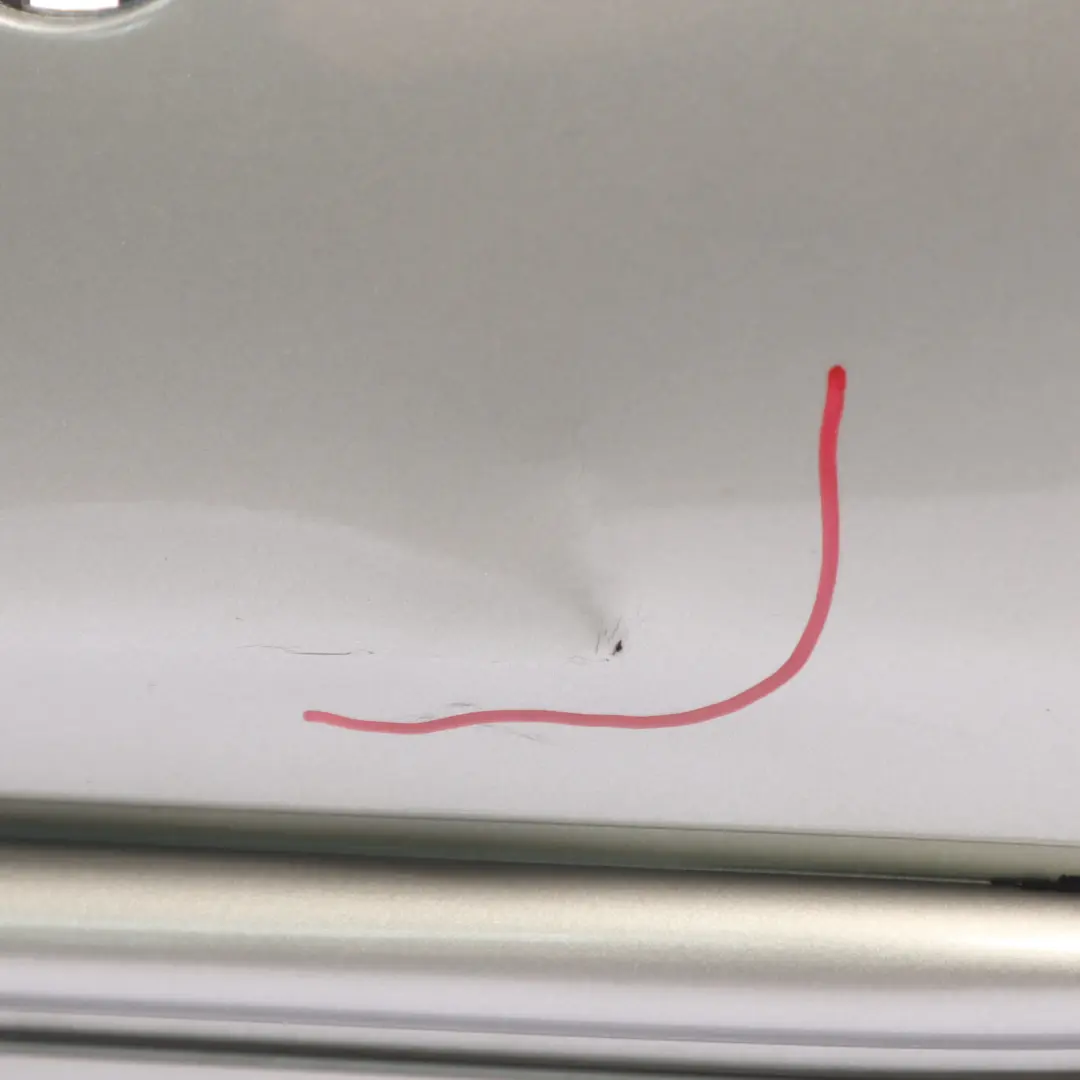 Bumper Rear Panel PDC Cabrio Convertible Sparkling Silver - A60 to Mini R52 with Part number 0309181 Mini R52 Bumper Rear Panel PDC Cabrio Convertible Sparkling Silver - A60 - SKU 0309181-SS - Part number 0309181