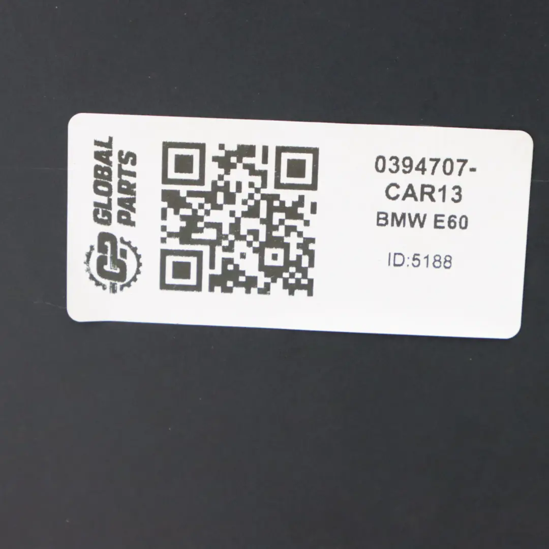 BMW E60 Zderzak Tył PDC M-Pakiet Carbonschwarz Czarny Metalik - 416 - SKU 0394707-CAR13 - Numer Części 0394707