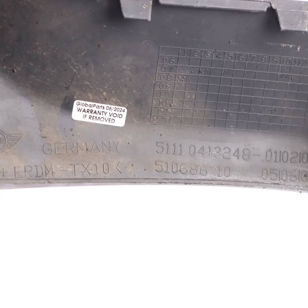 Front Right O/S Bumper Lower Spoiler Trim to Mini R56 Aero with Part number 0413248 Mini R56 Aero Front Right O/S Bumper Lower Spoiler Trim - SKU 0413248 - Part number 0413248